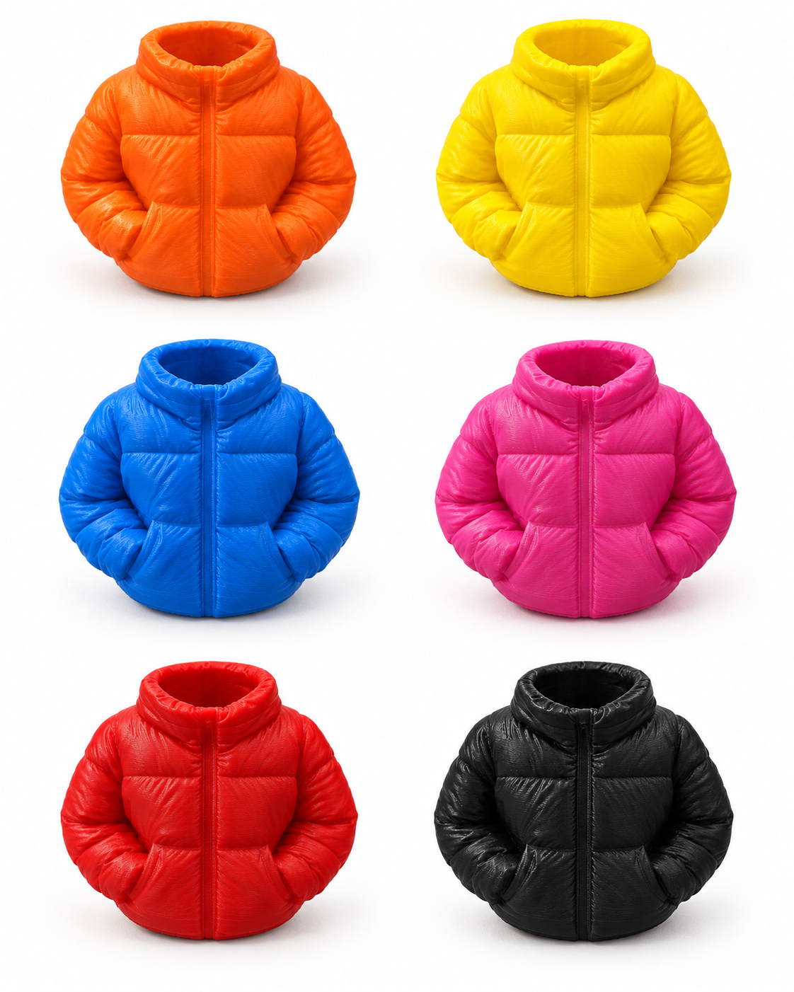Puffer Jacket Pen Holder