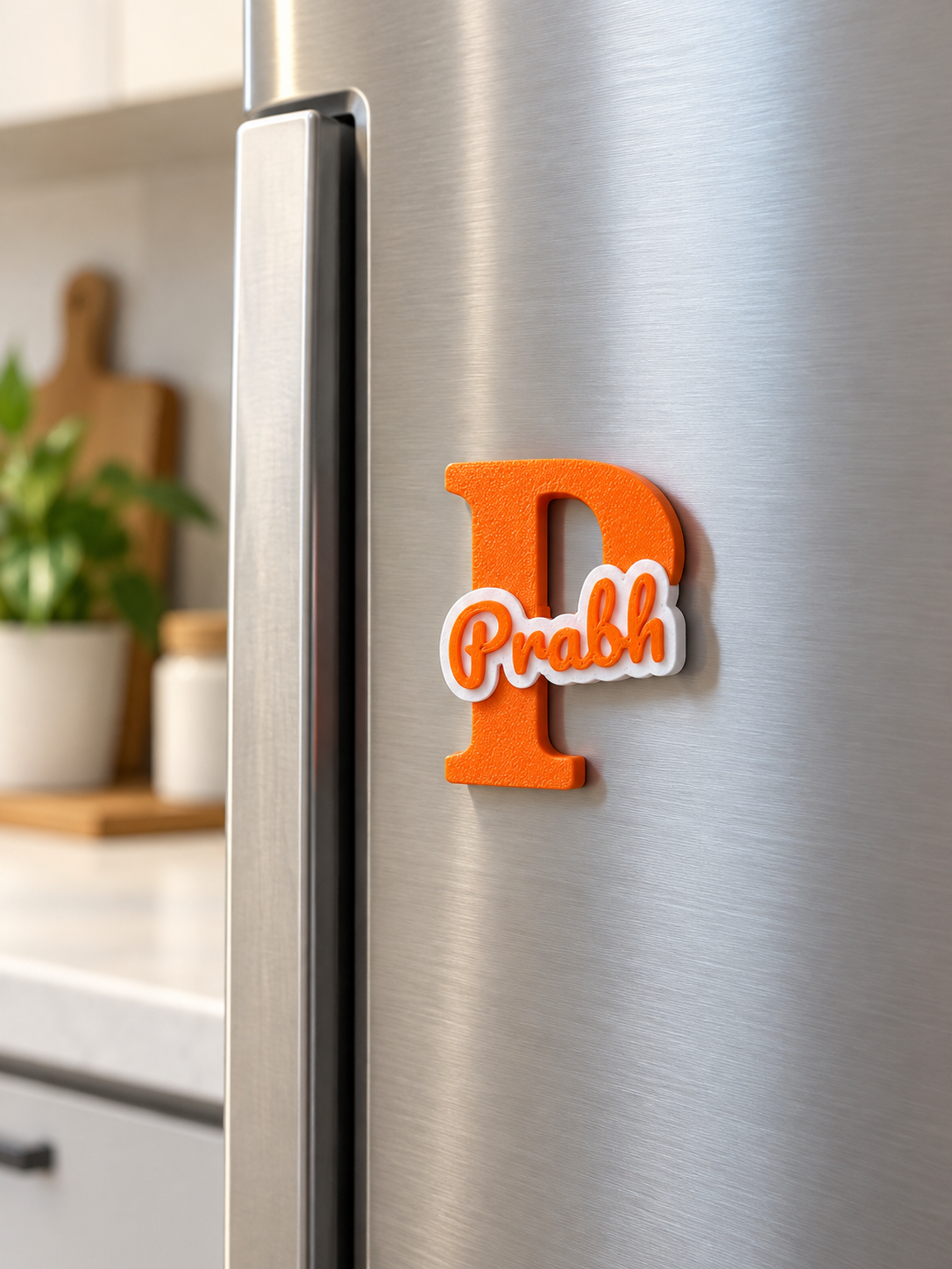 Custom 3D Printed Initial Letter & Personalised Name Fridge Magnets