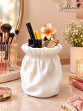 3D Printed Makeup Organiser – Elegant Drawstring Design