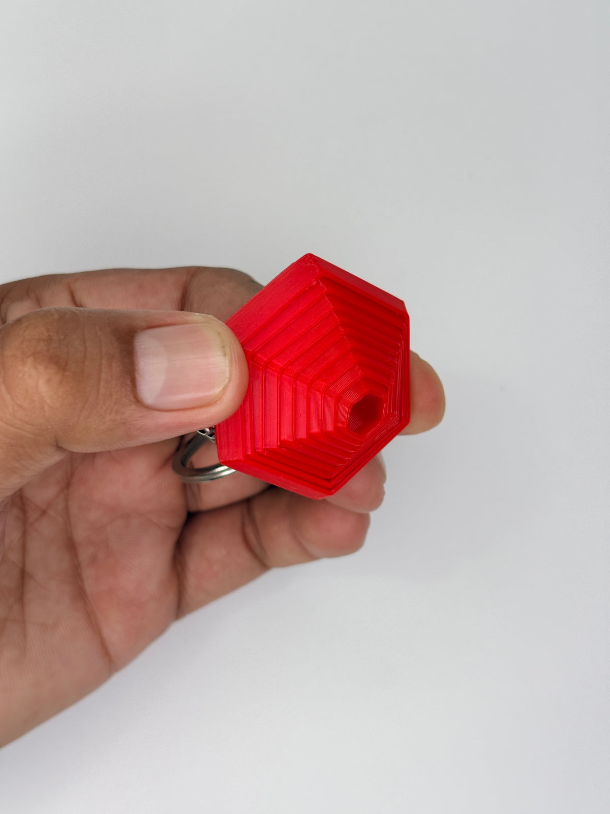 3D Printed Hexagonal Collapse Fidget Keychain