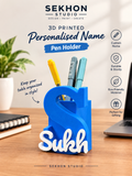 3D Printed Personalised Name Pen Holder | Sekhon Studio