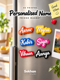 Custom 3D Printed Personalised Name Fridge Magnets | Sekhon Studio