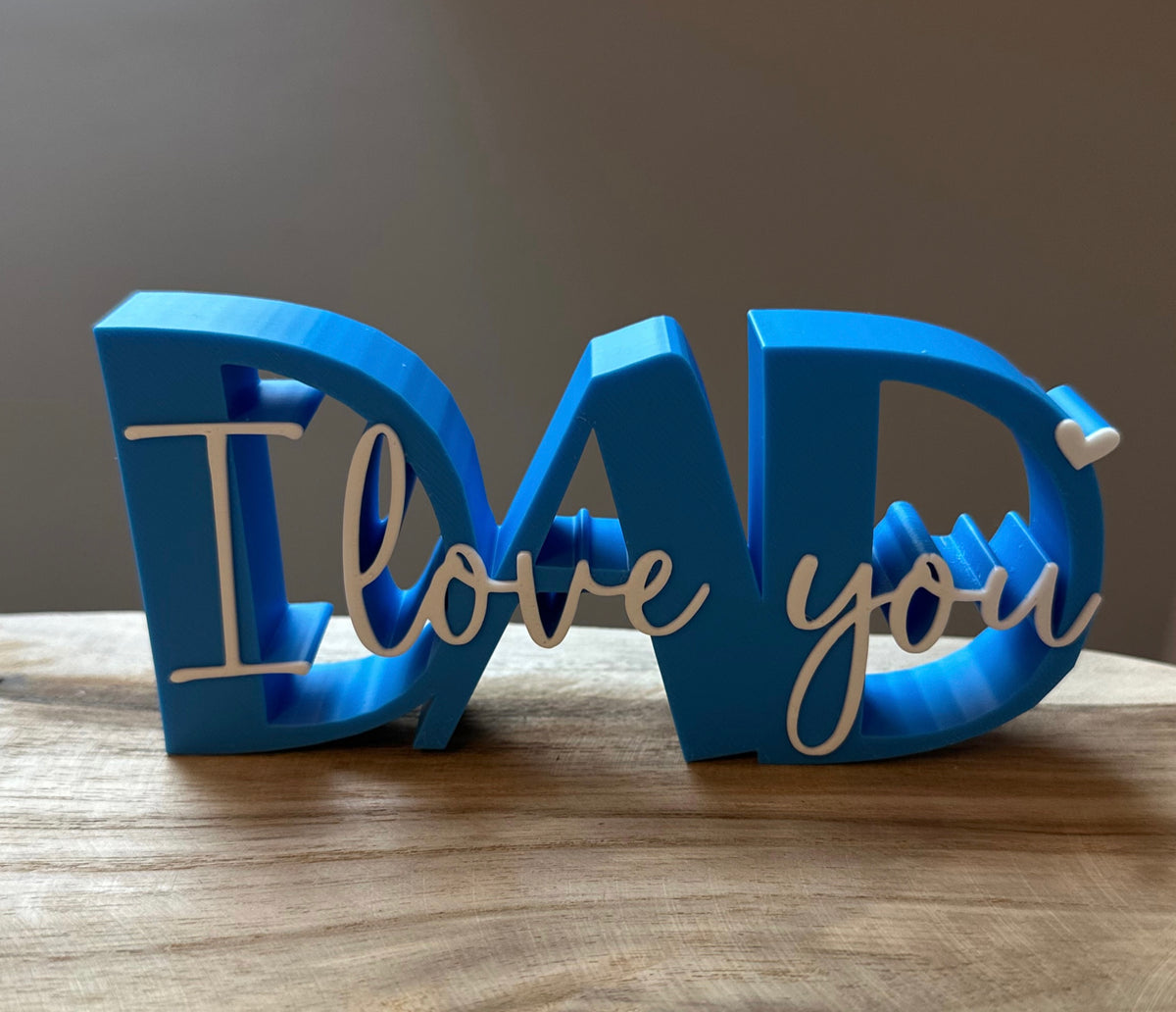 💙 3D Sign "DAD – I love you" – the perfect gift for Dad 💙