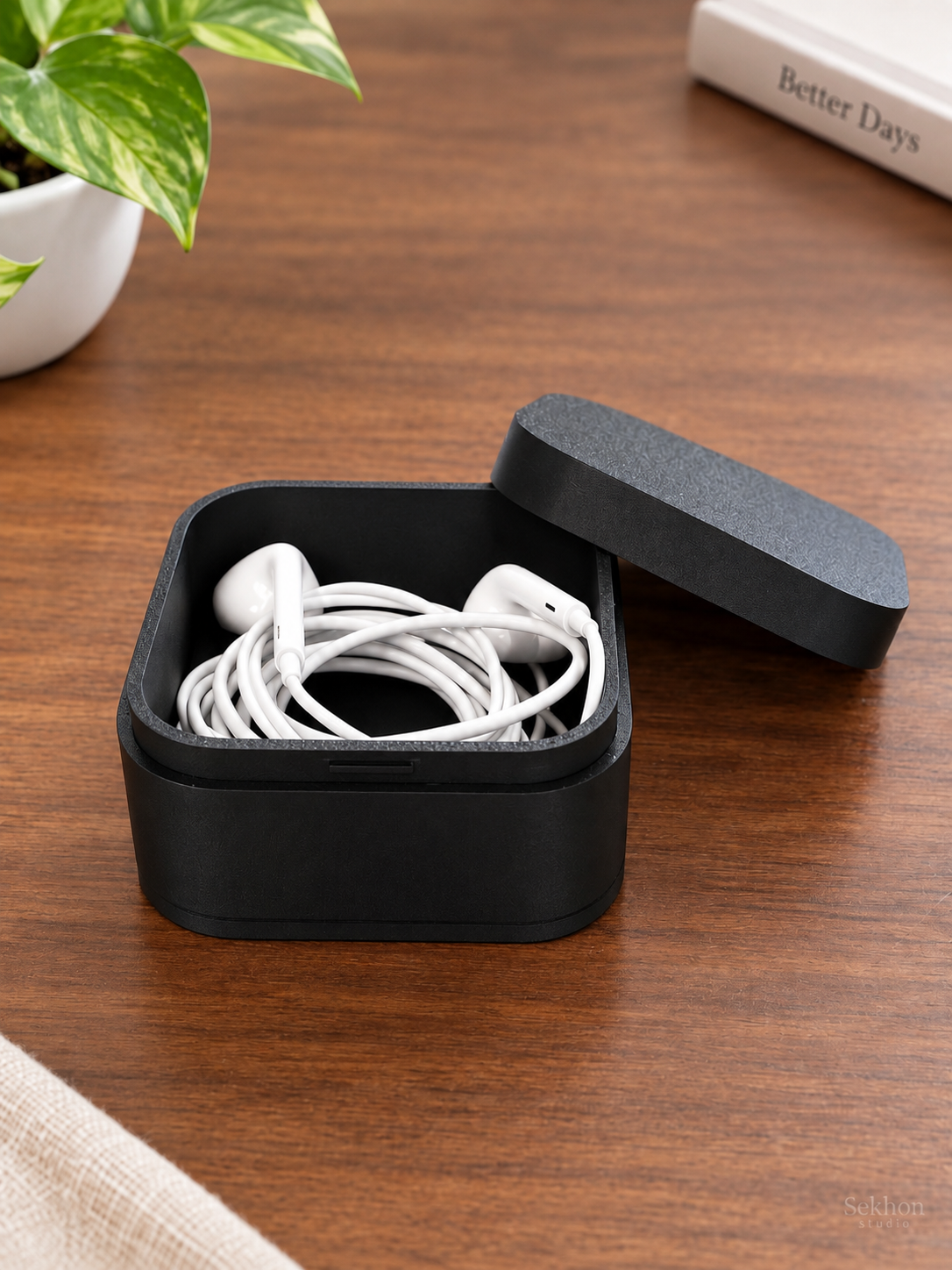 3D Printed Earbuds Organizer & Storage Box – Sekhon Studio