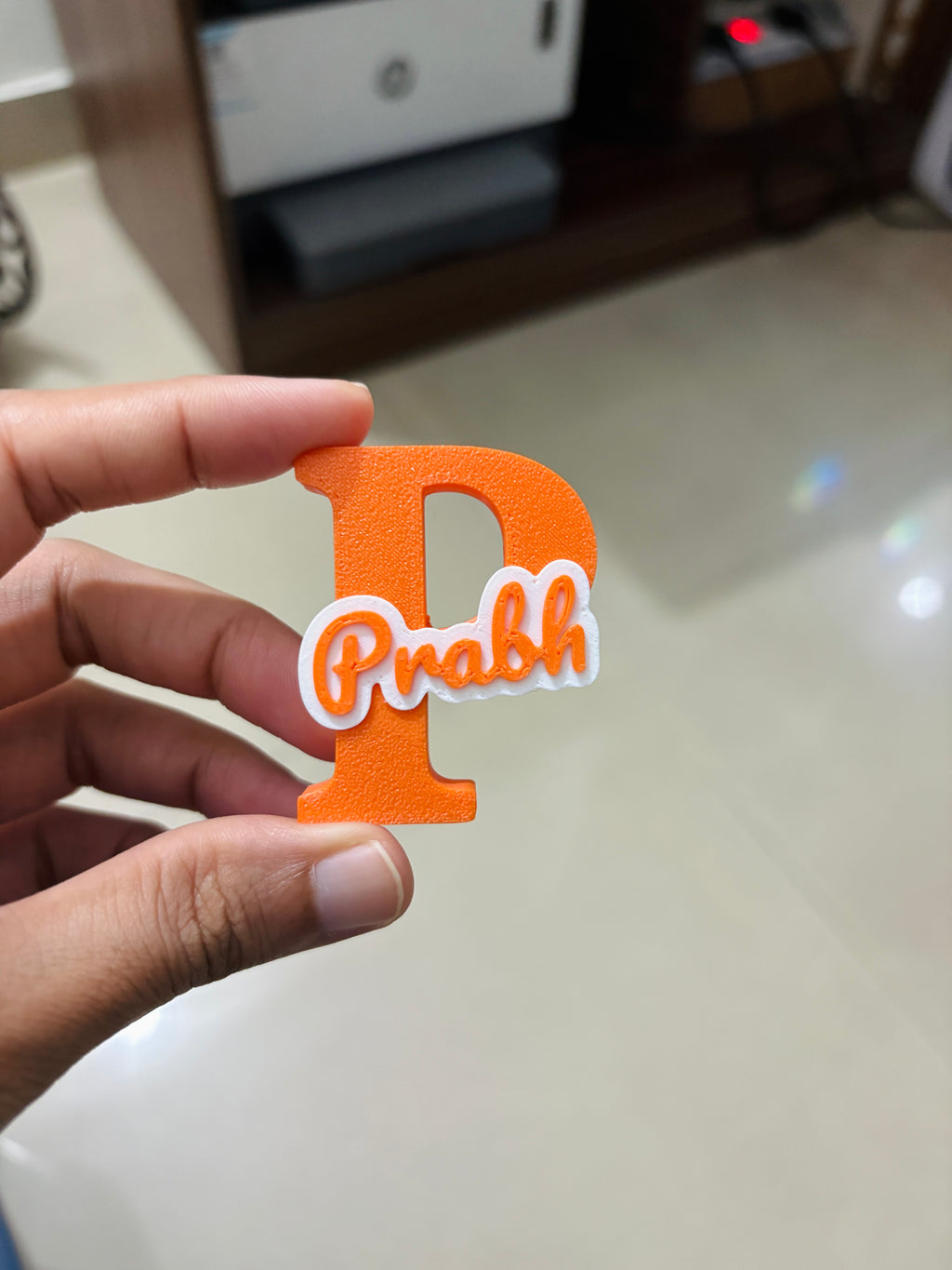 Custom 3D Printed Initial Letter & Personalised Name Fridge Magnets