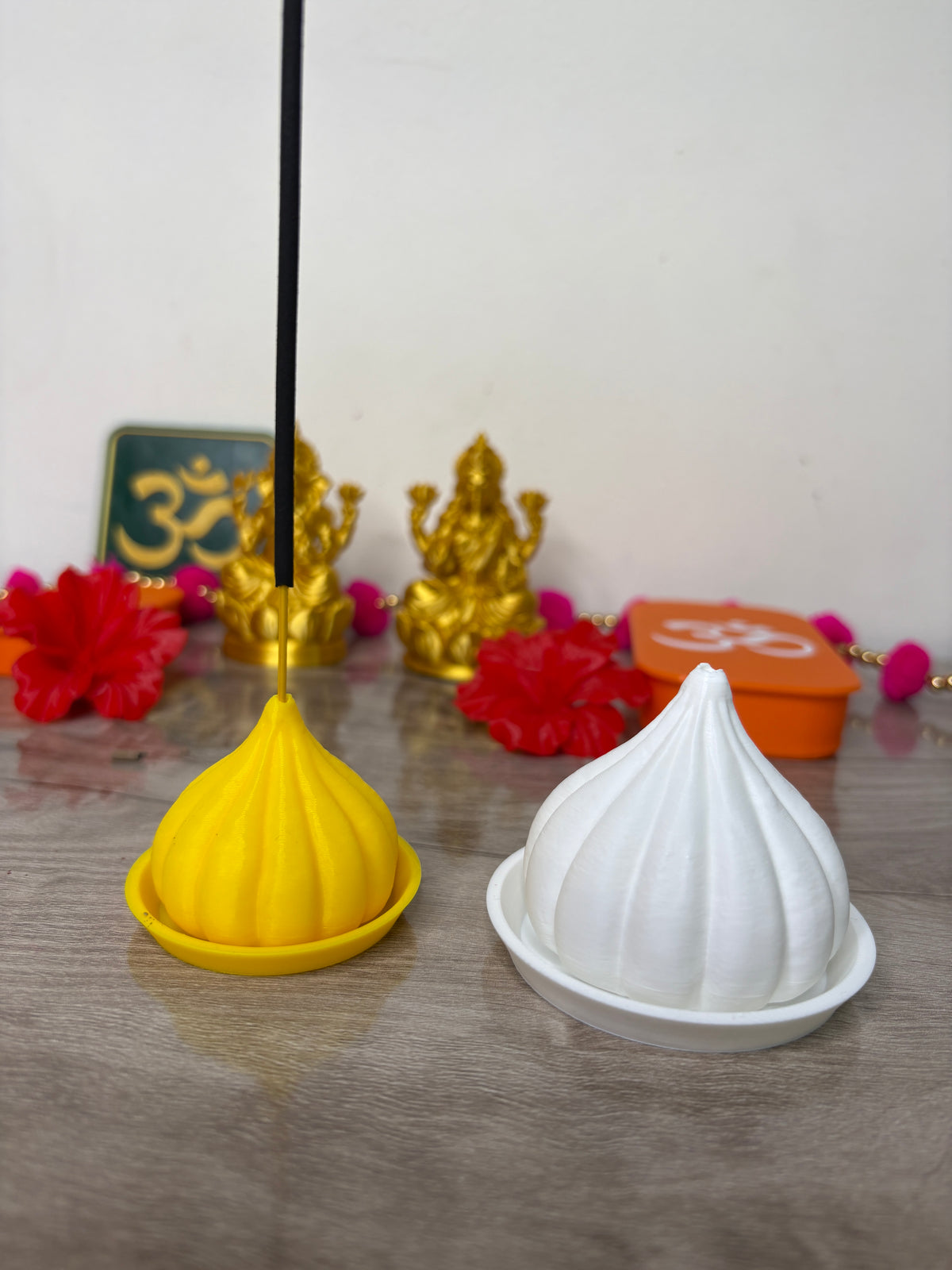 Modak Agarbatti Stand | 3D Printed Incense Holder (Pack of 2) – Sekhon Studio