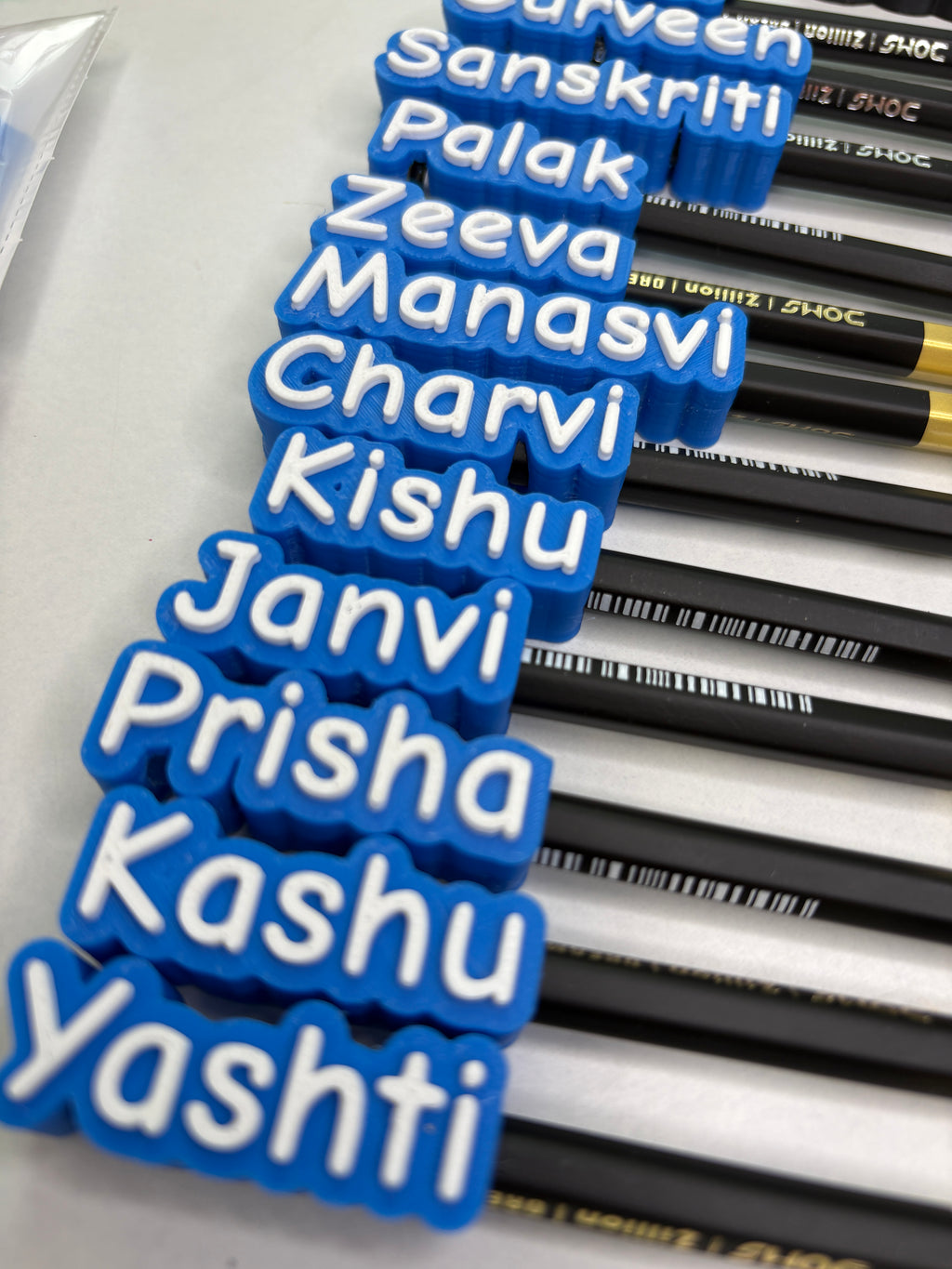 Personalised 3D Printed Name Pencil Topper | Custom Name Pencil