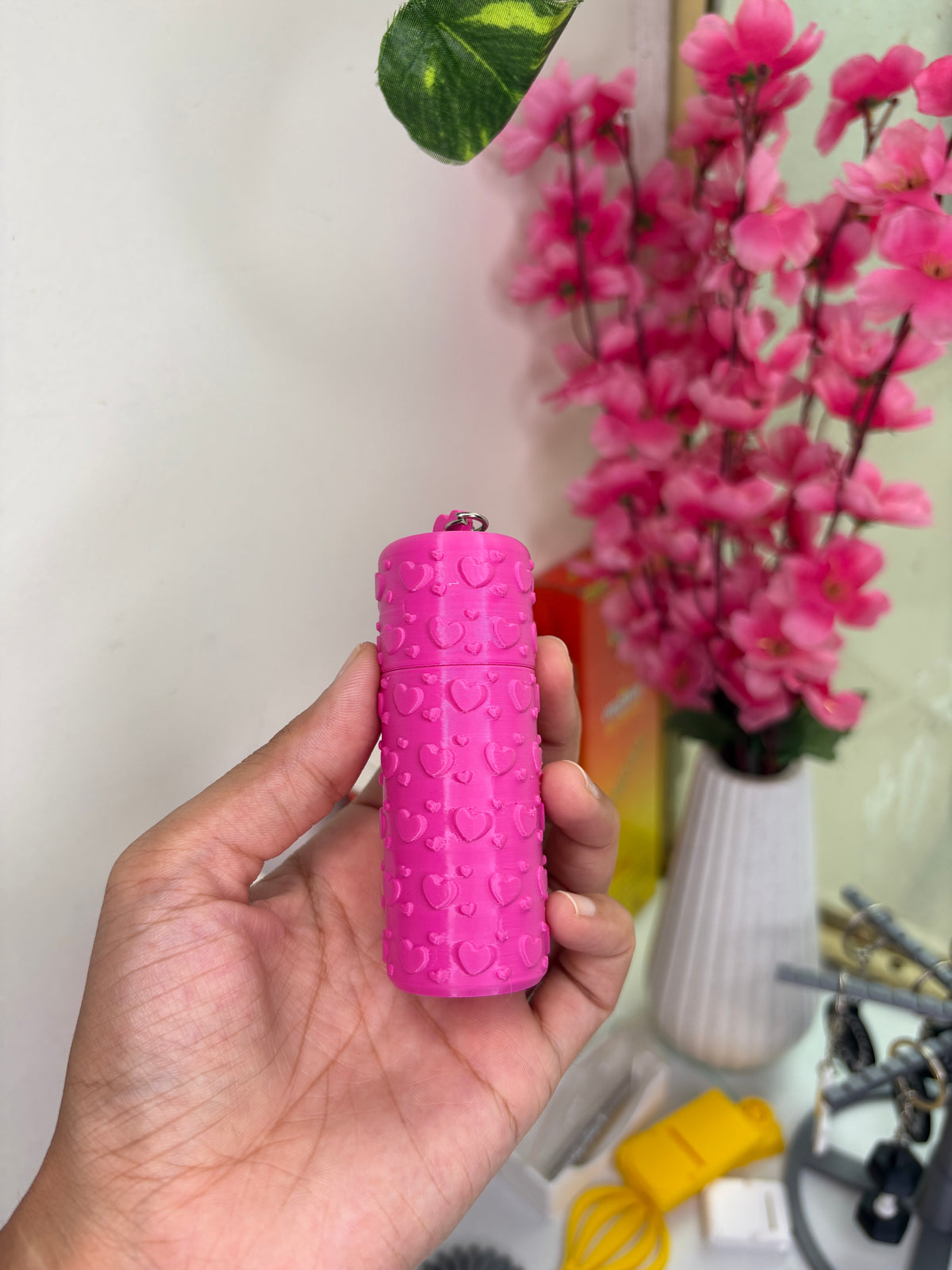 Lipstick Case Keychain