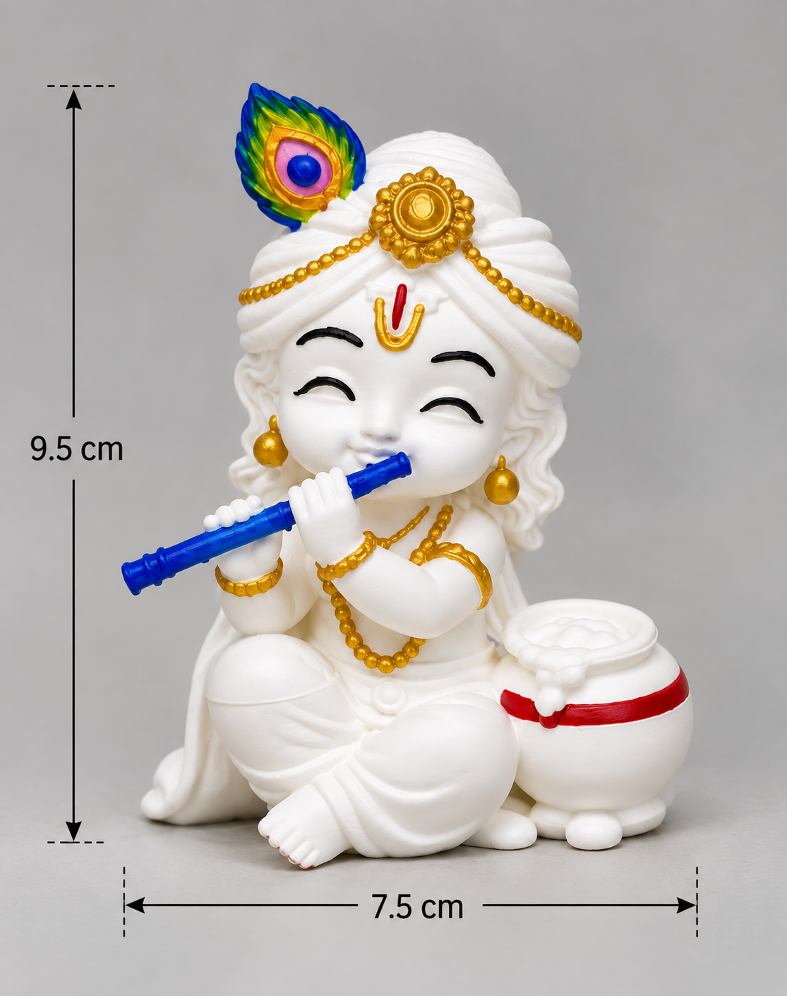 Little Krishna with Flute – 3D Printed Decorative Idol