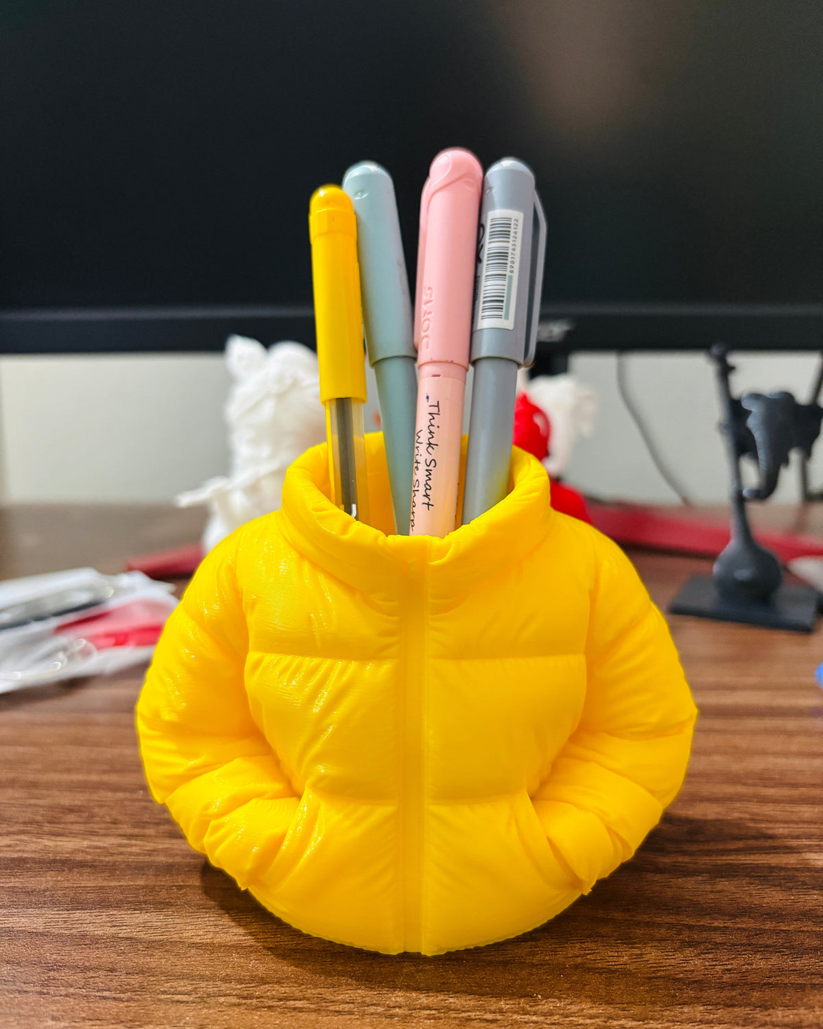 Puffer Jacket Pen Holder