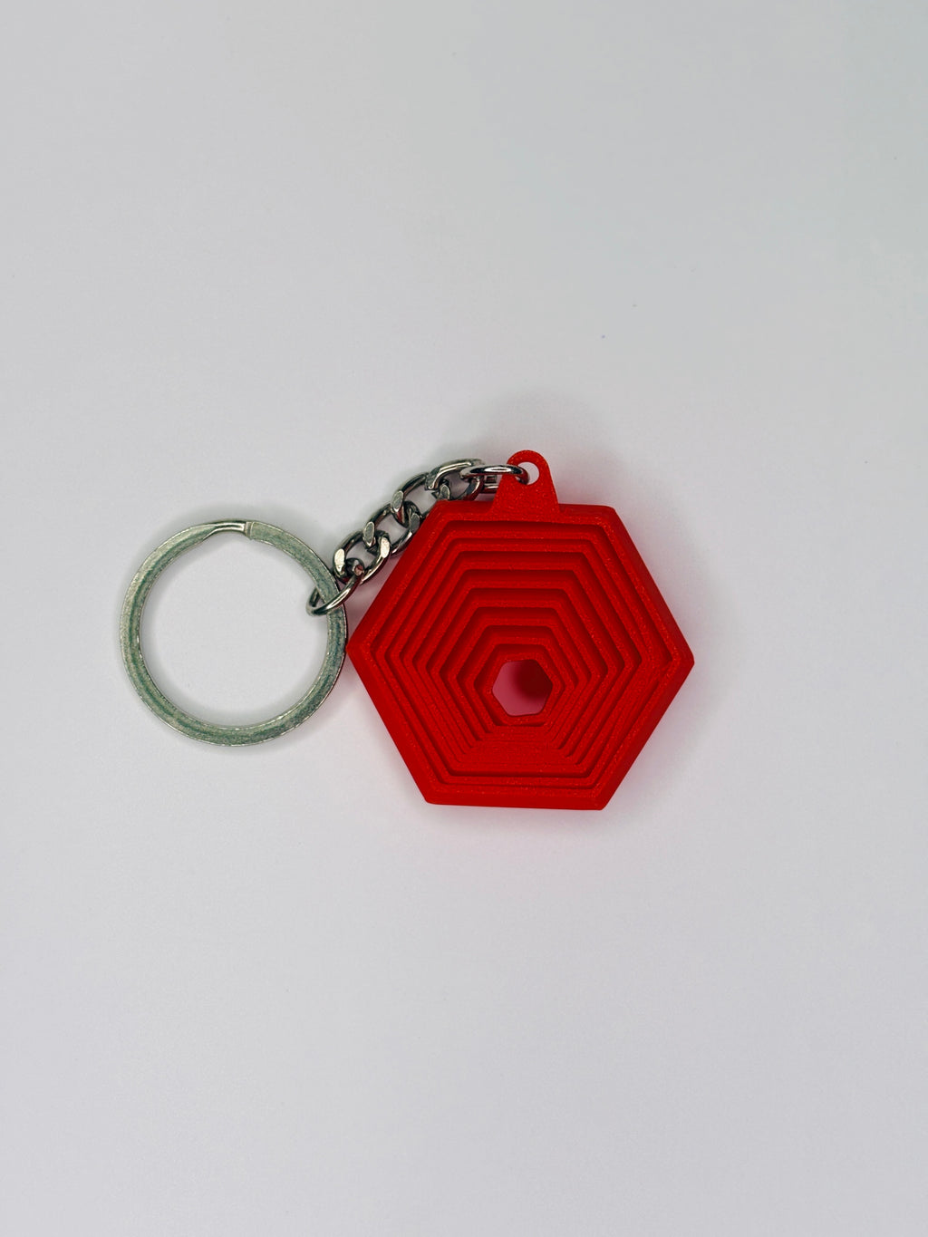 3D Printed Hexagonal Collapse Fidget Keychain