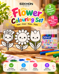 3D Printed Flower Colouring Set for Kids
