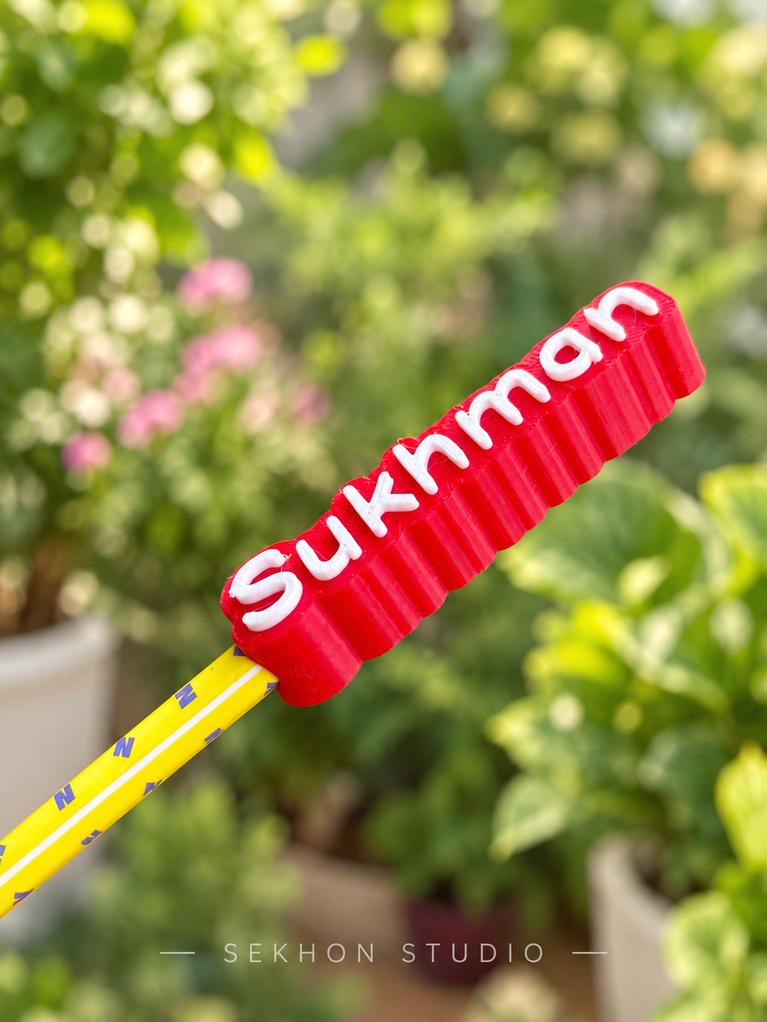 Personalised 3D Printed Name Pencil Topper | Custom Name Pencil
