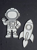Astronaut & Rocket Coloring Kit