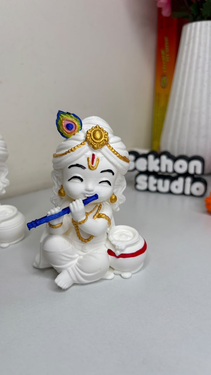 Little Krishna with Flute – 3D Printed Decorative Idol