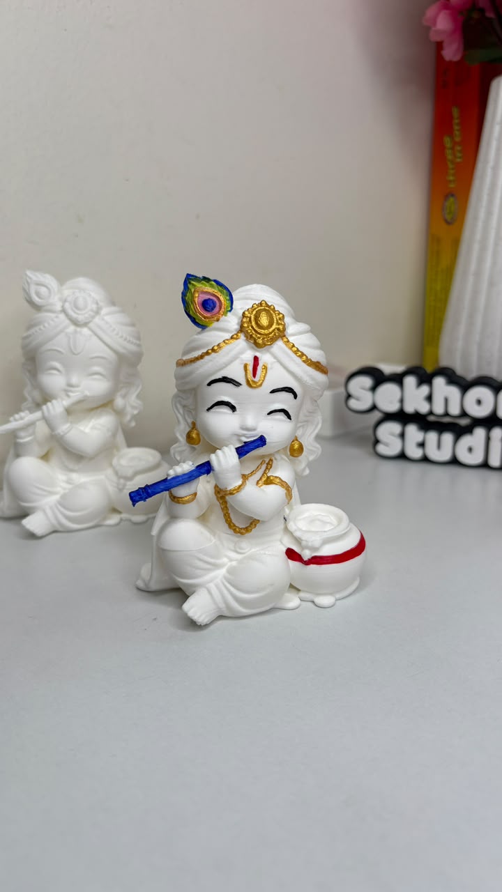 Little Krishna with Flute – 3D Printed Decorative Idol